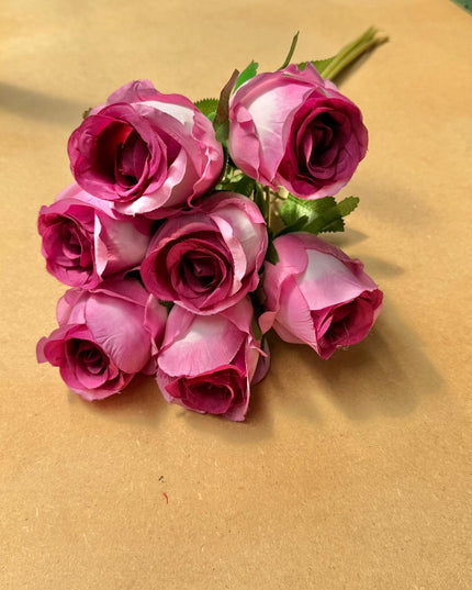 Trandafiri artificiali (7 flori) Deep Purple