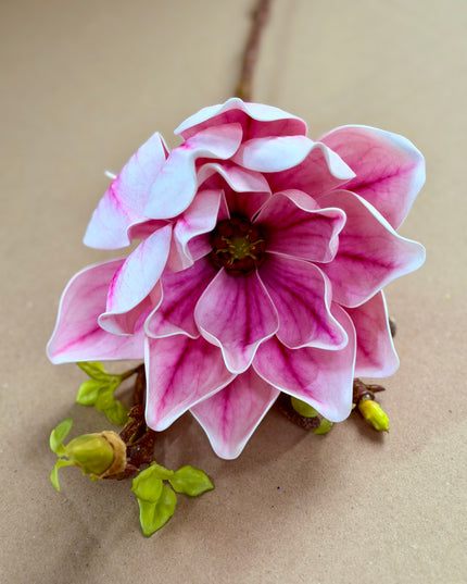 Magnolia artificiala 1 floare roz