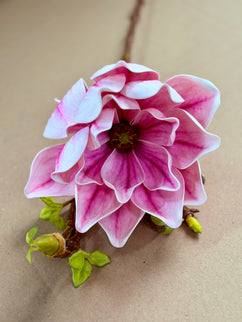 Magnolia artificiala 1 floare roz