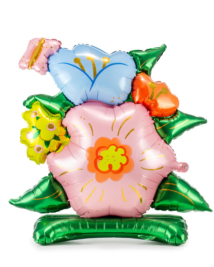 Balon buchet flori din folie 100x116cm