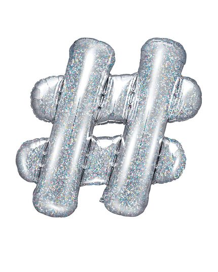 Balon # holografic din folie 35cm