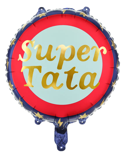 Balon rotund "Super tata" din folie 45cm