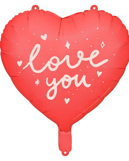 Balon inima "love you" din folie 45cm