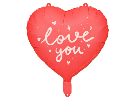 Balon inima "love you" din folie 45cm