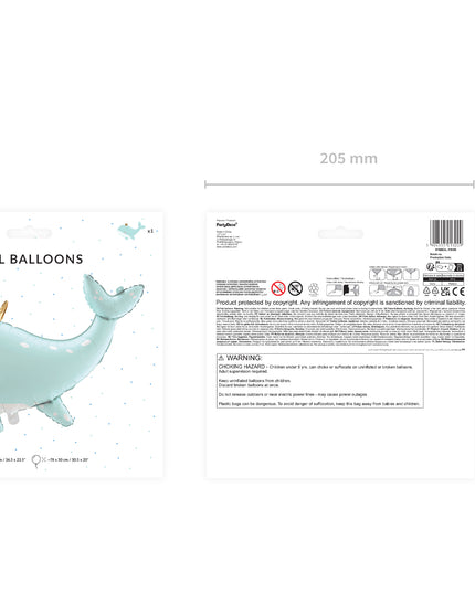Balon balena din folie 93x60cm