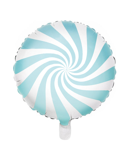 Balon Candy albastru din folie 35cm