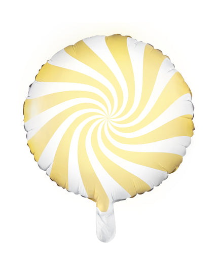 Balon Candy galben din folie 35cm