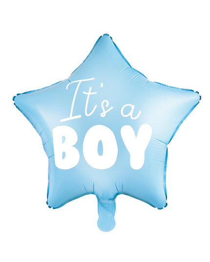Balon "It`s a boy" stea albastra din folie 48cm