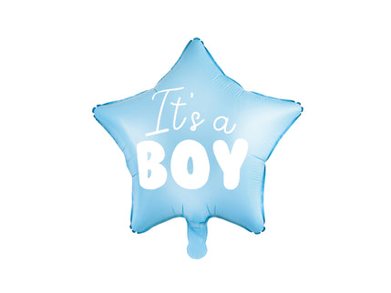 Balon "It`s a boy" stea albastra din folie 48cm