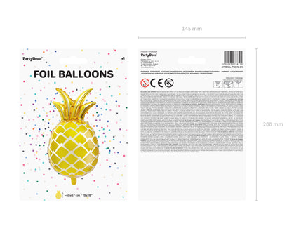 Balon ananas din folie 38x63cm