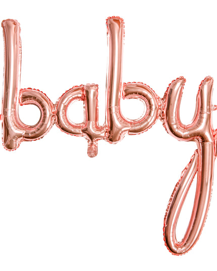 Balon baby rose gold din folie 73.5x75.5cm