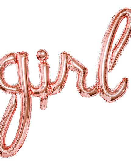 Balon girl rose gold din folie 77x70cm