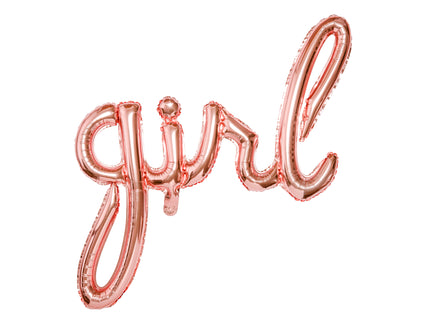 Balon girl rose gold din folie 77x70cm