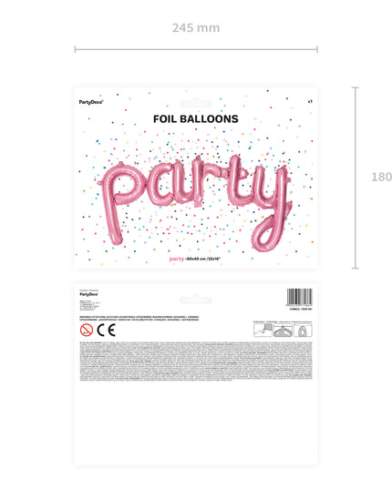 Balon party din folie 80x40cm