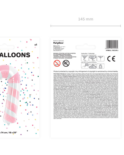 Balon baston din folie 50x82cm