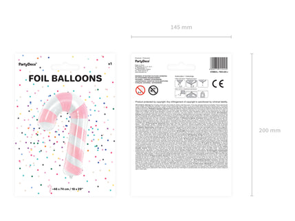 Balon baston din folie 50x82cm