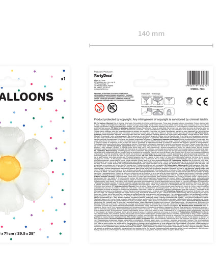 Balon Daisy din folie 97x103cm