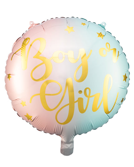 Balon "Boy or Girl" colorat din folie 35cm