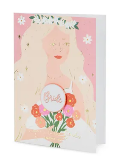 Felicitare cu insigna - Bride