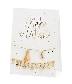 Felicitare cu bratari - Make a wish!