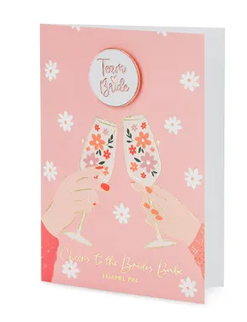 Felicitare cu insigna -  Team Bride