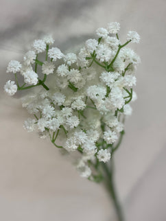 Floarea miresei artificiala fir - alba