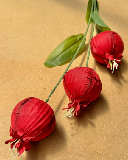 Flori artificiale clopotei roșu