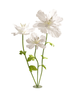 Flori gigant albe S/3 - waterproof