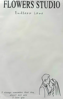 Ambalaj waterproof 29.5x44.5cm flowers studio