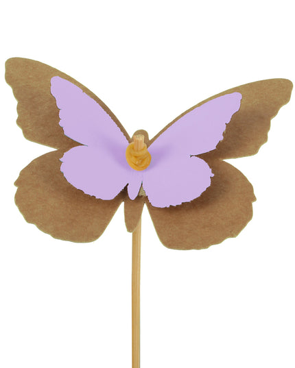 Pick fluture s/24 natur cu lila