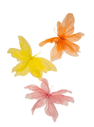 Fluture Gigantic - Organza Galben