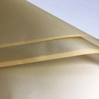 Ambalaj buchet flori waterproof 60x60cm foggy gold