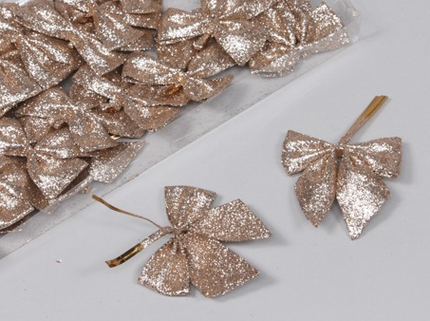 Decor fundite 6X6cm S/24 rosegold