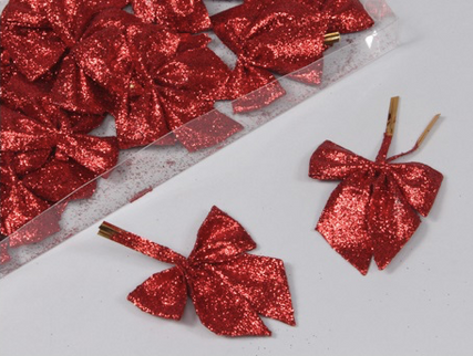 Decor fundite 6x6cm S/24 rosu