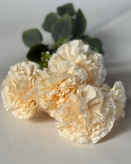 Garoafe artificiale 7 flori crem