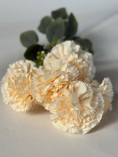 Garoafe artificiale 7 flori crem