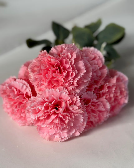 Garoafe artificiale 7 flori roz