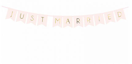 Ghirlanda "Just Married" 15x155cm