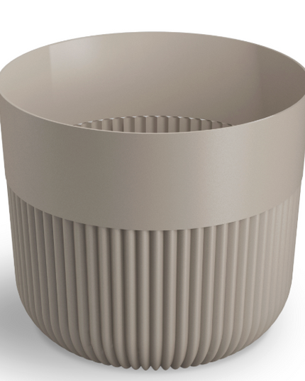 Ghiveci plastic Alia Ø13cm beige mat
