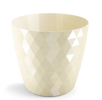 Ghiveci plastic cristal Ø14cm crem
