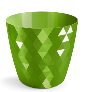 Ghiveci plastic cristal Ø14cm verde