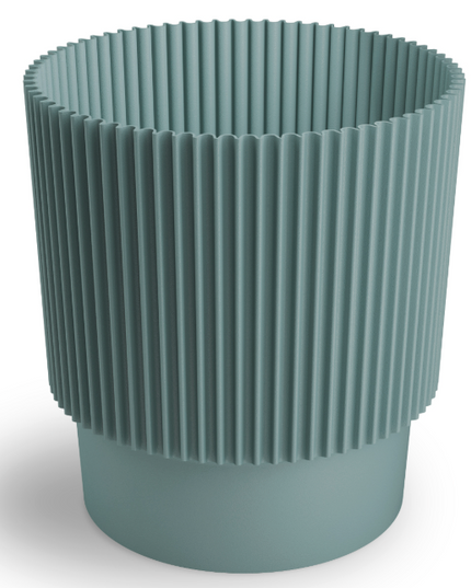 Ghiveci plastic Lotos Ø11cm mint green