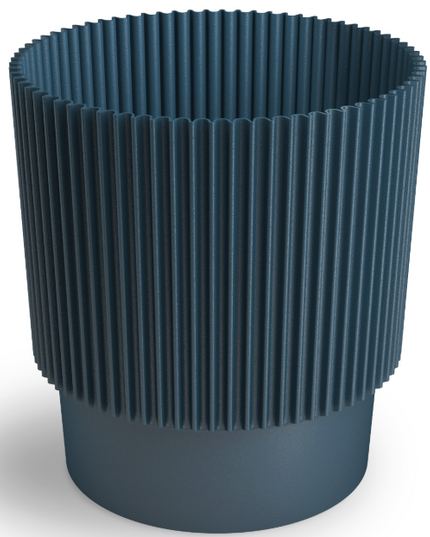 Ghiveci plastic Lotos Ø11cm navy blue