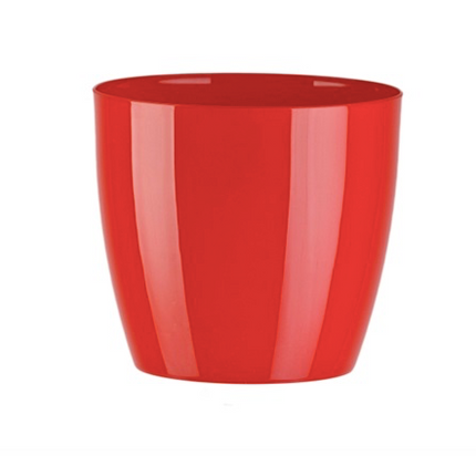 Ghiveci plastic aga Ø12cm rosu