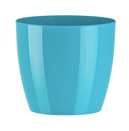 Ghiveci plastic aga Ø12cm turcoaz