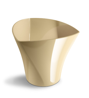 Ghiveci plastic twister Ø15cm bej