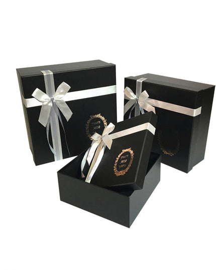 Set 3 cutii flori S3.17 negru