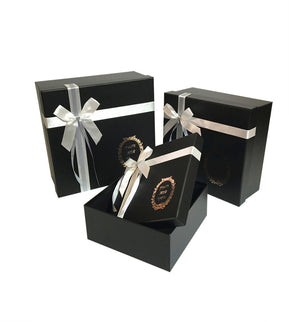 Set 3 cutii flori S3.17 negru