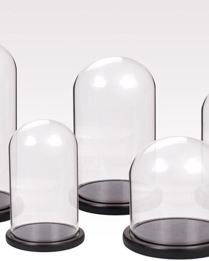 Cupola sticla 15x30cm blat negru