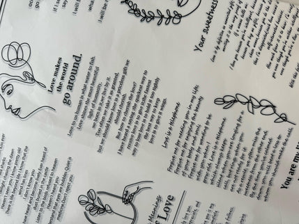 Ambalaj hartie de matase ziar alb negru